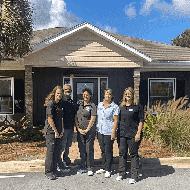 The welcoming Grand Strand Comfort Care team ready to assist families in Myrtle Beach.
